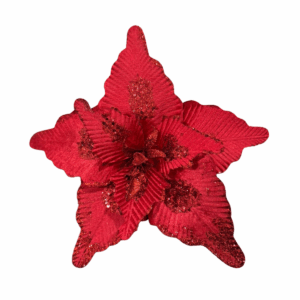 Poinsettia Rojo Centro De Petalos Esc 32*20cm