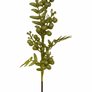 Follaje Hojas Flor Bolas Esc Dorado 62*0