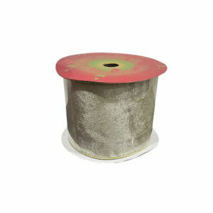 Cinta Gamuzada Dorada Borde Brillante Dor 10cmx10yd