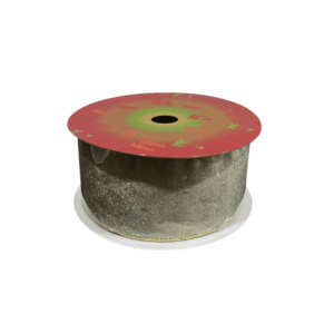 Cinta Gamuzada Dorada Borde Brillante Dor 6.3cmx10yd
