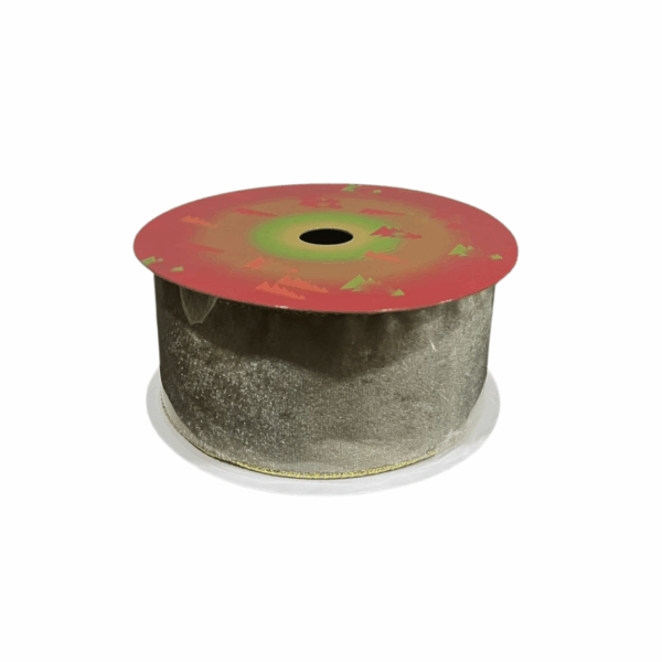Cinta Gamuzada Dorada Borde Brillante Dor 6.3cmx10yd