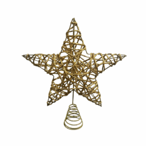 Estrella Punta De Arbol Dorado 25cm