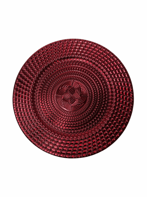 Plato Trenzado Fondo Nudo Fortuna Plata 33*33*1.7