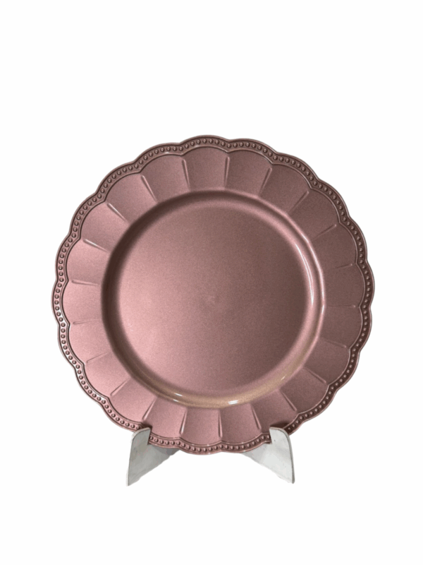 Plato Bordes Redondeados Oro Rosa 33cm - Image 2