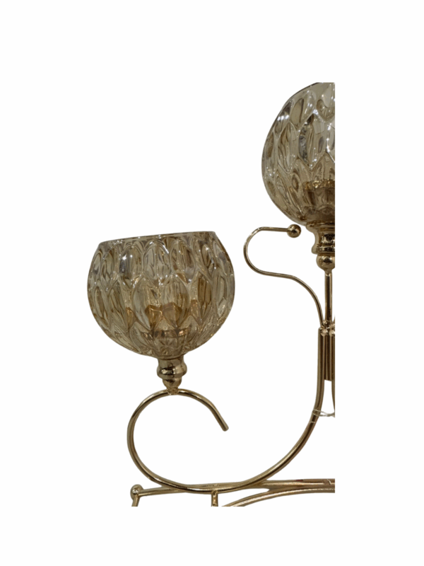 Candelabro X 3 Dorado 31.5*10.5*31.5cm - Image 3