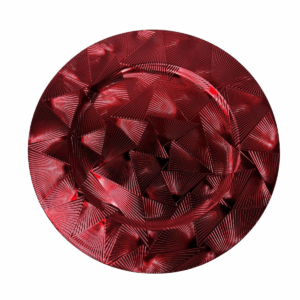 Plato Triangulos 3d Plata 33*33*1.5