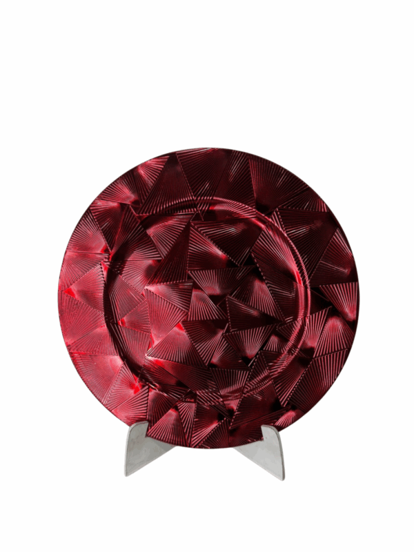 Plato Triangulos 3d Plata 33*33*1.5 - Image 2