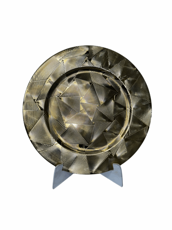 Plato Triangulos 3d Dorado 33*33*1.5 - Image 2