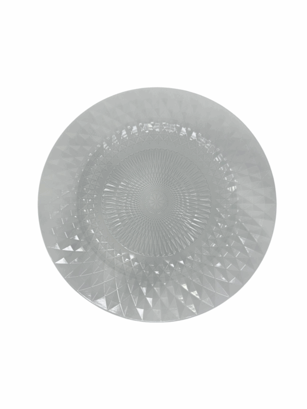 Plato Fondo Decorado Blanco 33cm