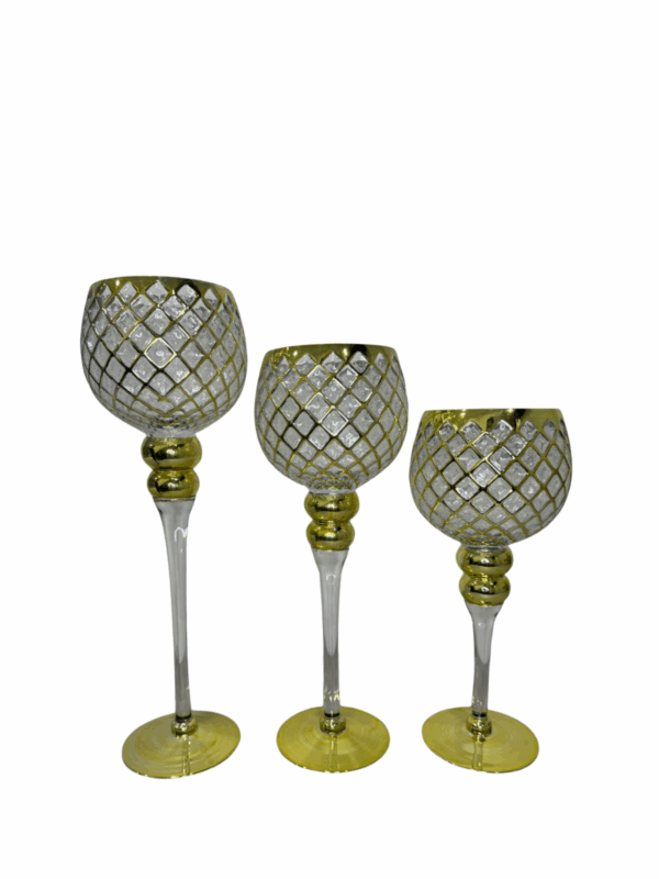 Set X 3 Rombo Dorado/Trasparentes - Image 2