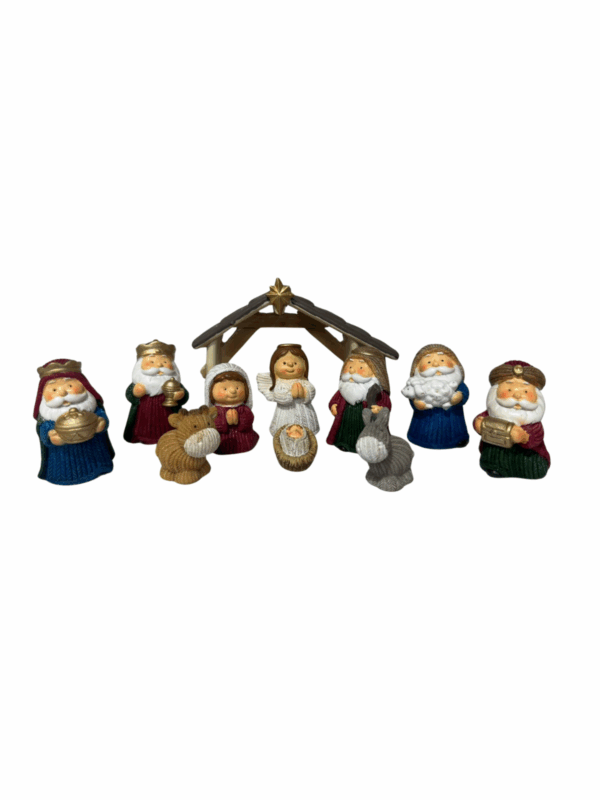 Pesebre Infantil Colores Brillantes Poliresina