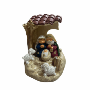 Sagrada Familia Infantil En Portal 11 Cm Poliresina