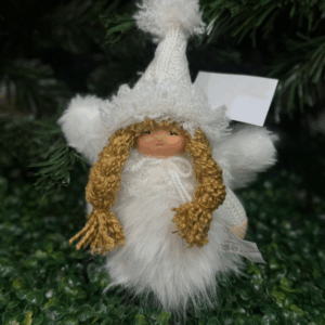 Muñeca Angel Con Vestido De Pluma  17*7*20cm