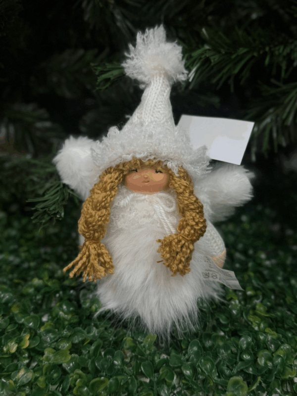 Muñeca Angel Con Vestido De Pluma  17*7*20cm