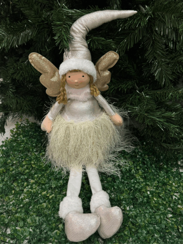 Muñeca Angel Sentada Con Tutu Led 22*20*84cm