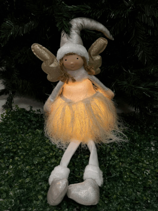 Muñeca Angel Sentada Con Tutu Led 22*20*84cm - Image 2