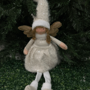 Muñeca Angel Sentada Con Falda Led 22*20*84cm