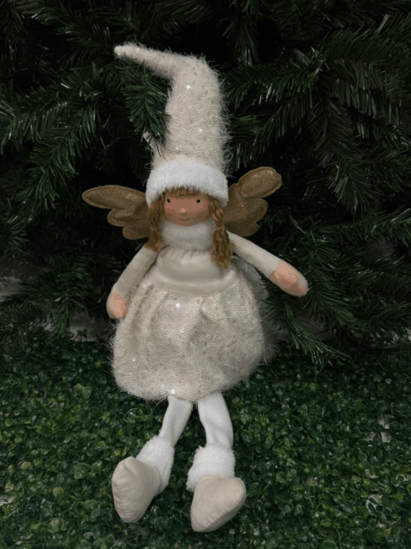Muñeca Angel Sentada Con Falda Led 22*20*84cm