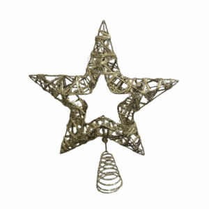 Estrella Punta De Arbol Dorado 25cm