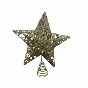 Estrella Punta De Arbol Dorado 25cm