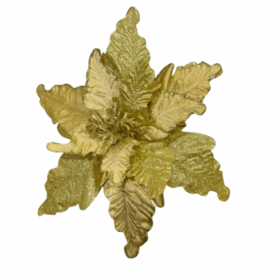 Poinsettia Escarch. Dorada  44*30cm