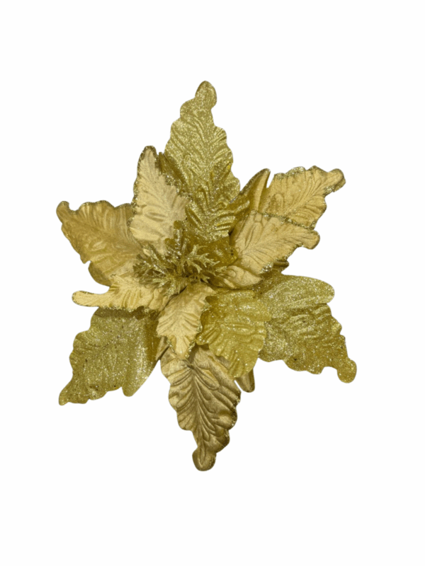 Poinsettia Escarch. Dorada  44*30cm