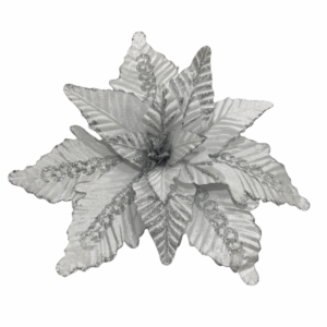 Poinsettia Lineas Blanca 55*51cm