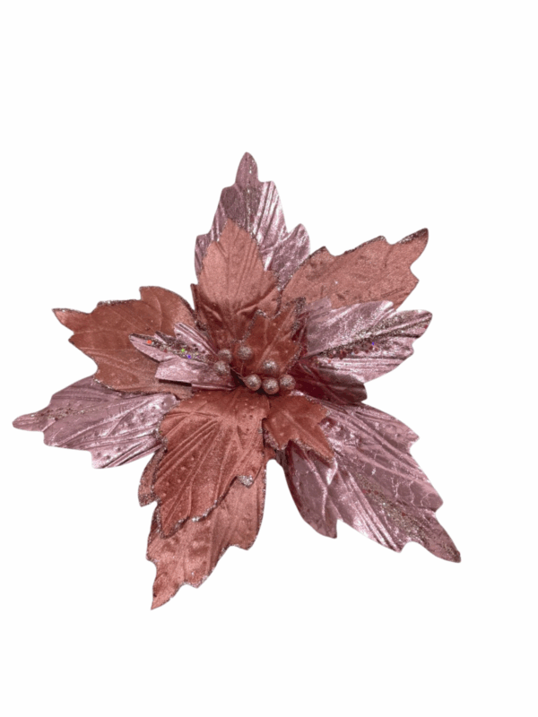 Poinsettia Brillante Oro Rosa 40*40cm