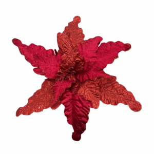 Poinsettia Escarch. Roja   44*30cm