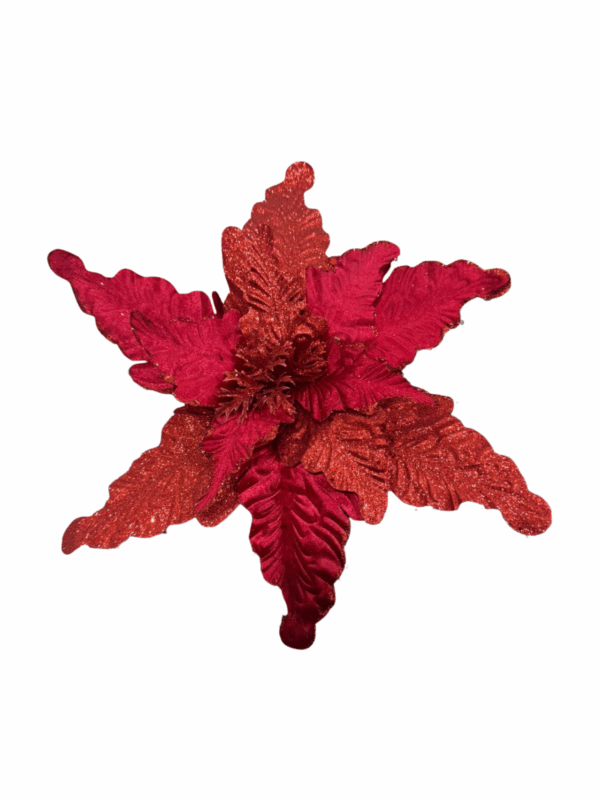 Poinsettia Escarch. Roja   44*30cm