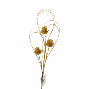 Follaje Corazon Esc Dorado 47cm