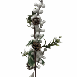 Follaje Piñas Con Perlas 69cm