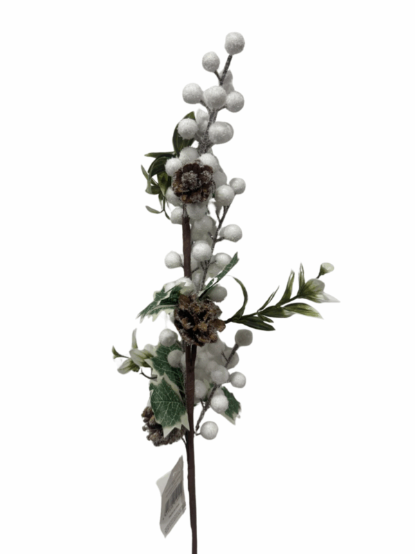 Follaje Piñas Con Perlas 69cm