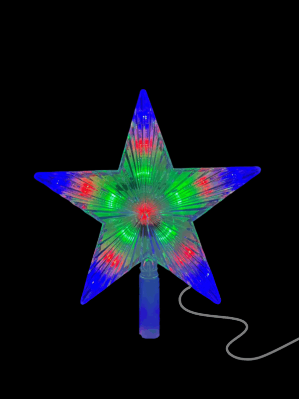 Led 31l 25cm Estrella Computlizada Cajeta Mcolor