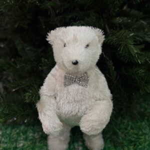 Papa Oso Polar De Pie Con Moño 23*20*40cm