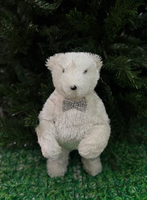 Papa Oso Polar De Pie Con Moño 23*20*40cm