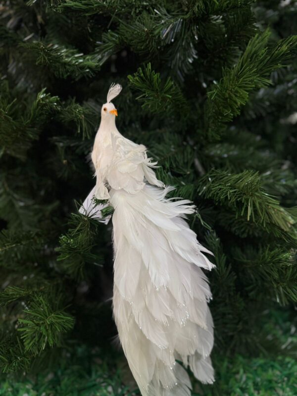 Pavo Real Blanco 40*15*13cm - Image 3