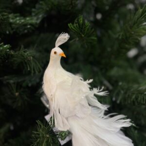 Pavo Real Blanco 40*15*13cm