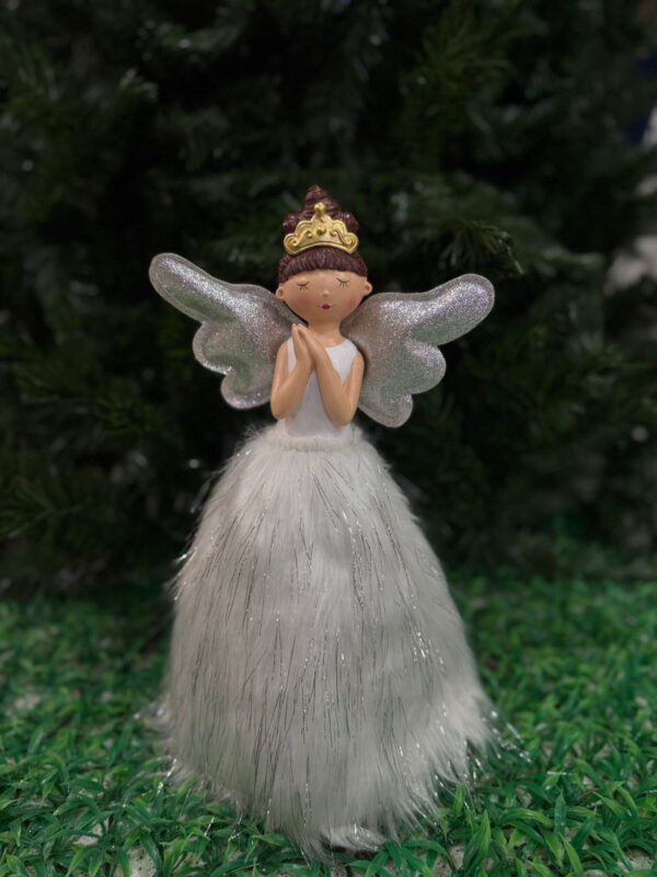 Reina Hada Corona Dorado Alas Plata - Image 2