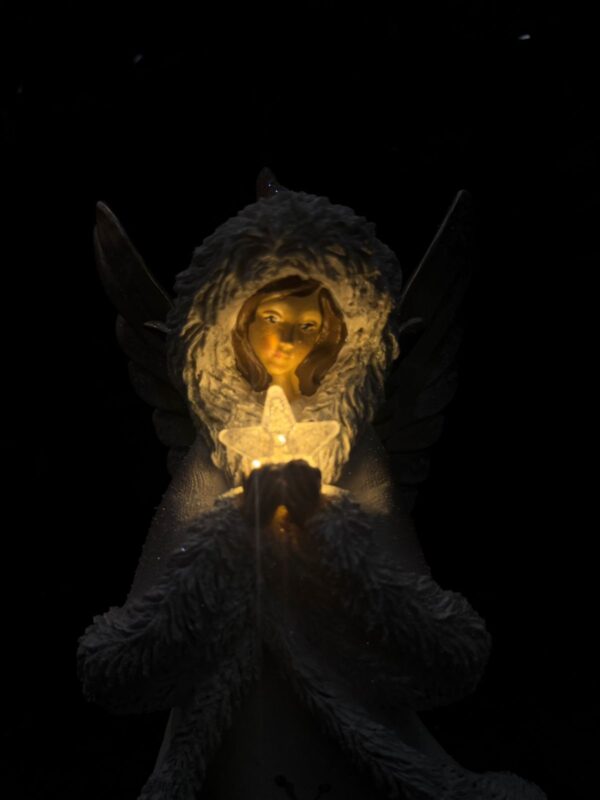 Angel Rostro Con Luz 32cm Poliresina - Image 3