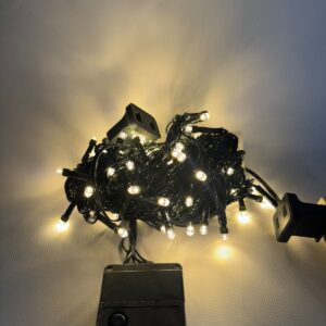 Led 100l Linea Cable Verde 7 Metros Con Hembra Cajeta Calido