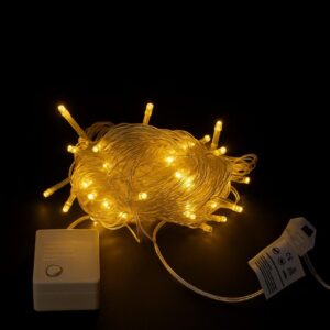 Led 100l Linea Cable Transparente 7 Metros Con Hembra Cajeta Calido