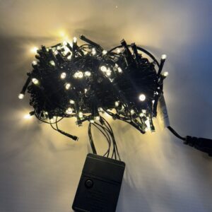Led 200l Linea Cable Verde 13 Metros Caja Calido