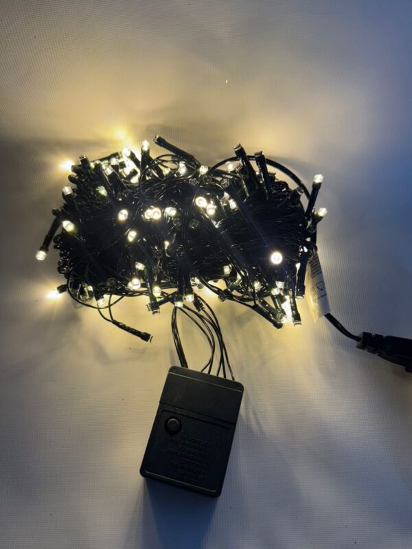 Led 200l Linea Cable Verde 13 Metros Caja Calido