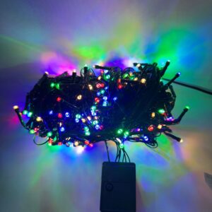Led 300l Linea Cable Verde 18 Metros Caja Multicolor