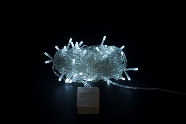 Led 200l Linea Cable Transparente 13 Metros  Caja Blanco