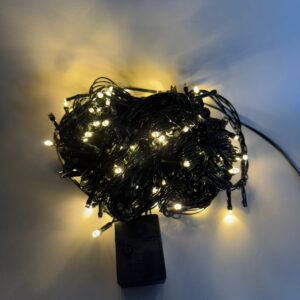Led 300l Linea Cable Verde 18 Metros Caja Calido