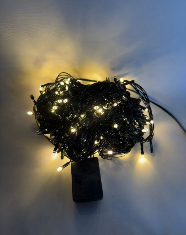 Led 300l Linea Cable Verde 18 Metros Caja Calido