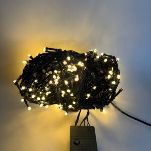 Led 400l Linea Cable Verde 24 Metros Caja Calido
