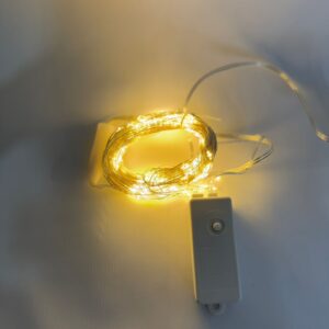 Led200l Linea 10 Tira Cable Alambre De Cobre 2 Metros Con Movimiento Calido